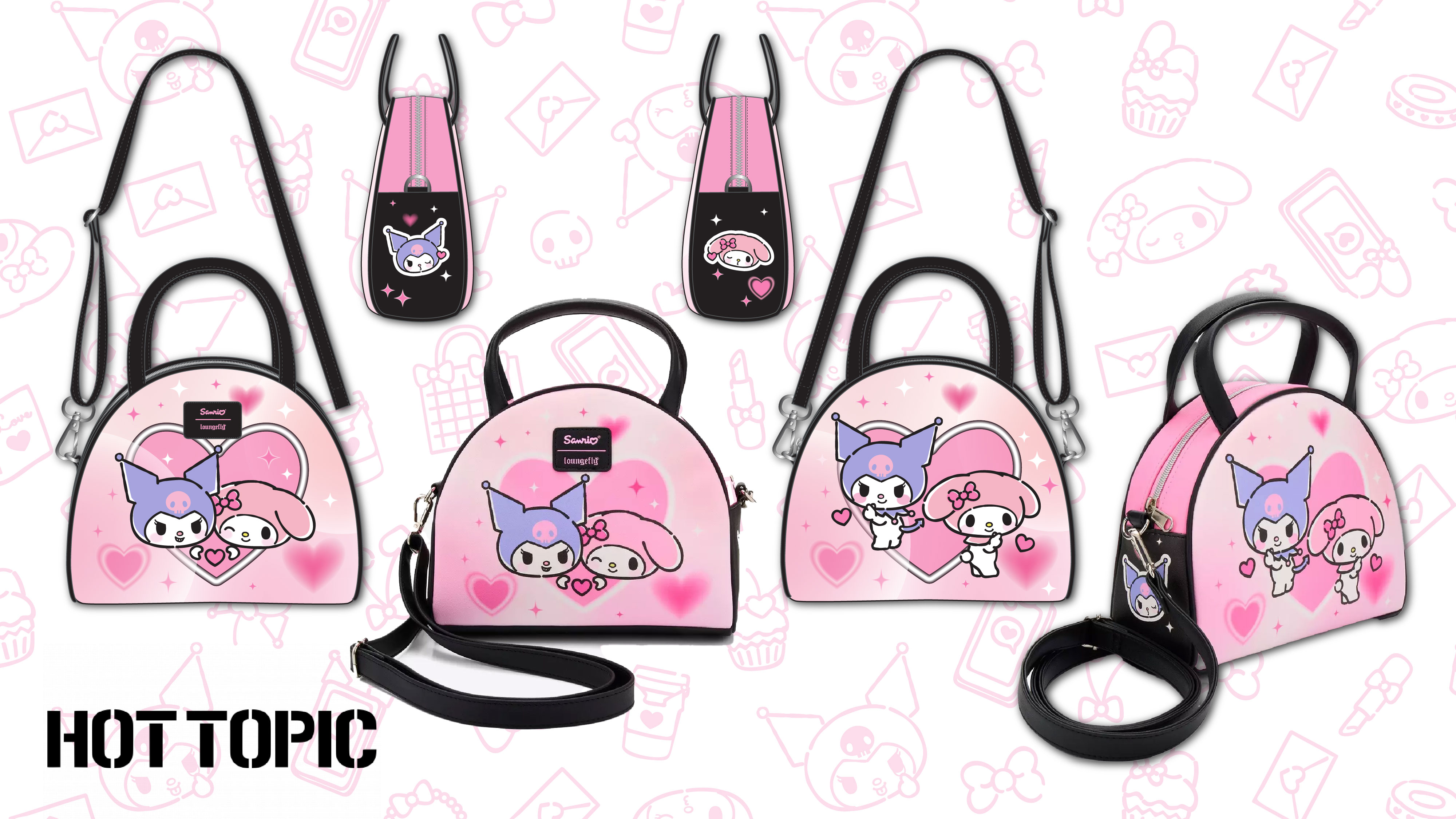 Loungefly licensed bags and accessories design board 4