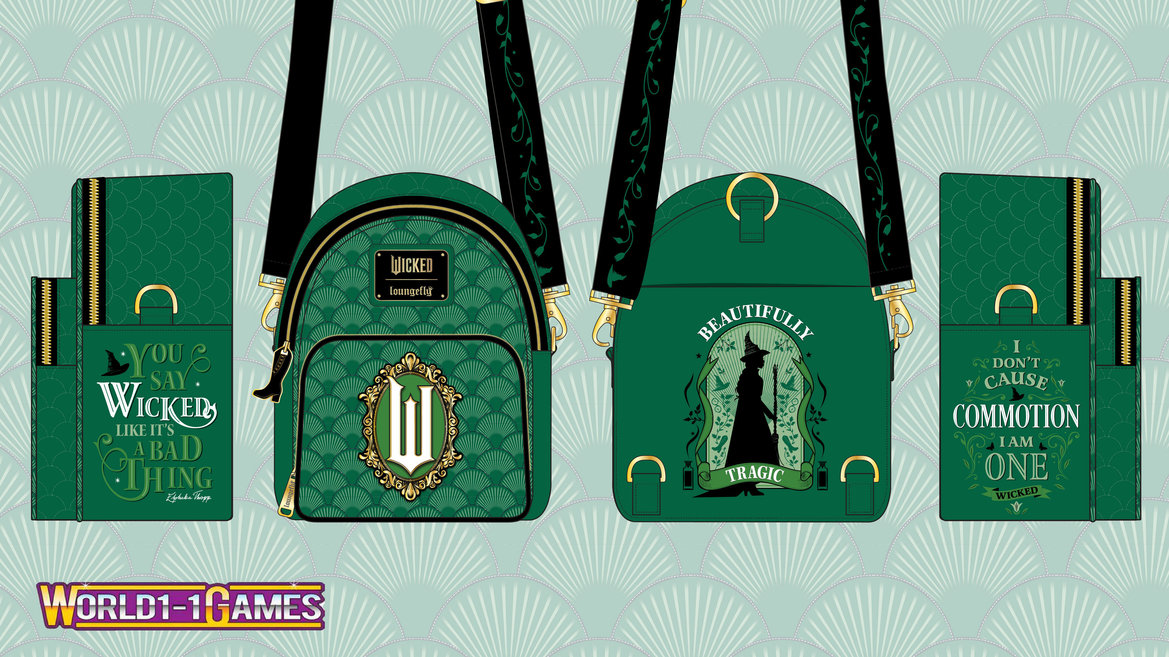 Loungefly licensed bags and accessories design board 37