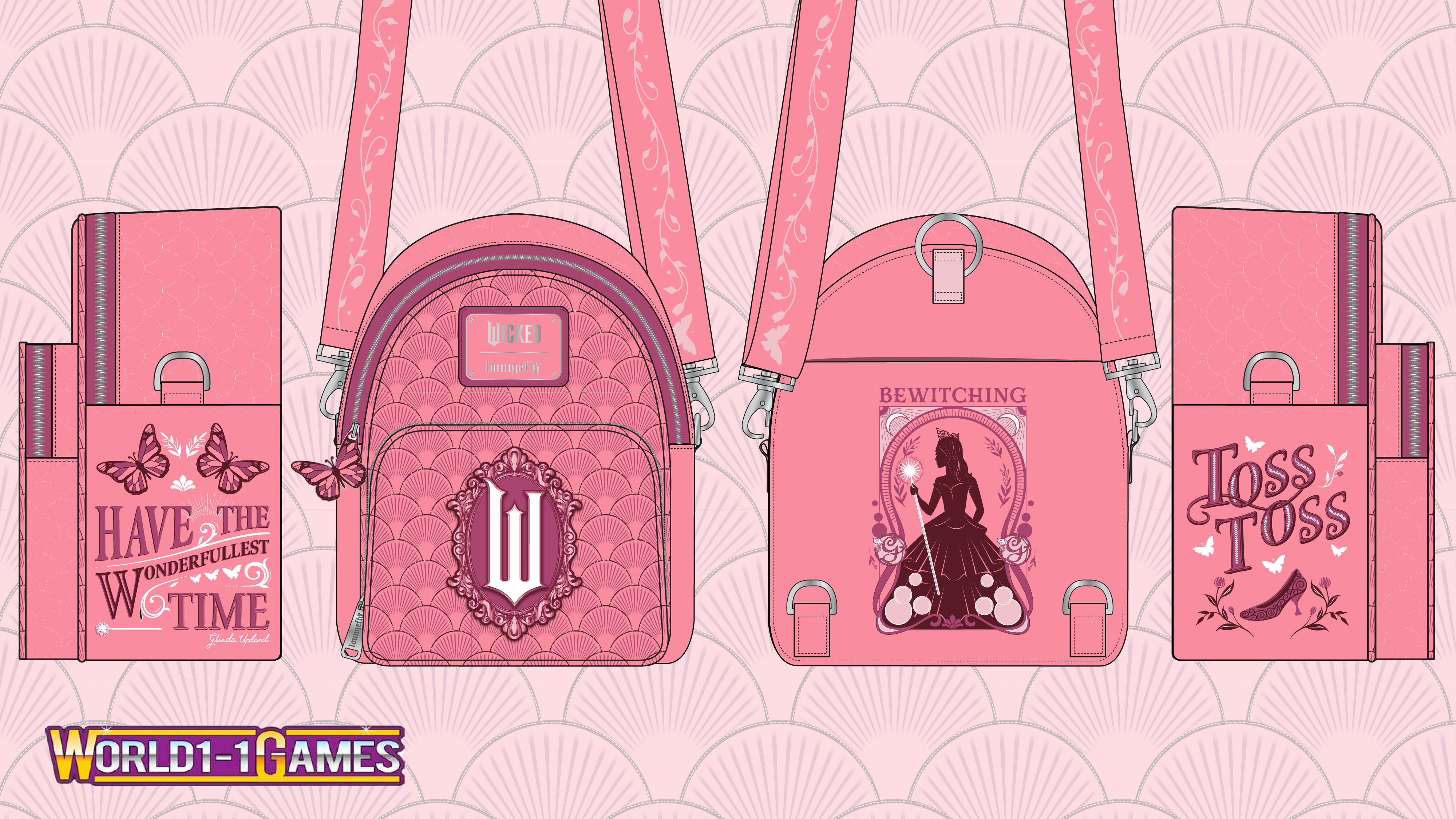 Loungefly licensed bags and accessories design board 38