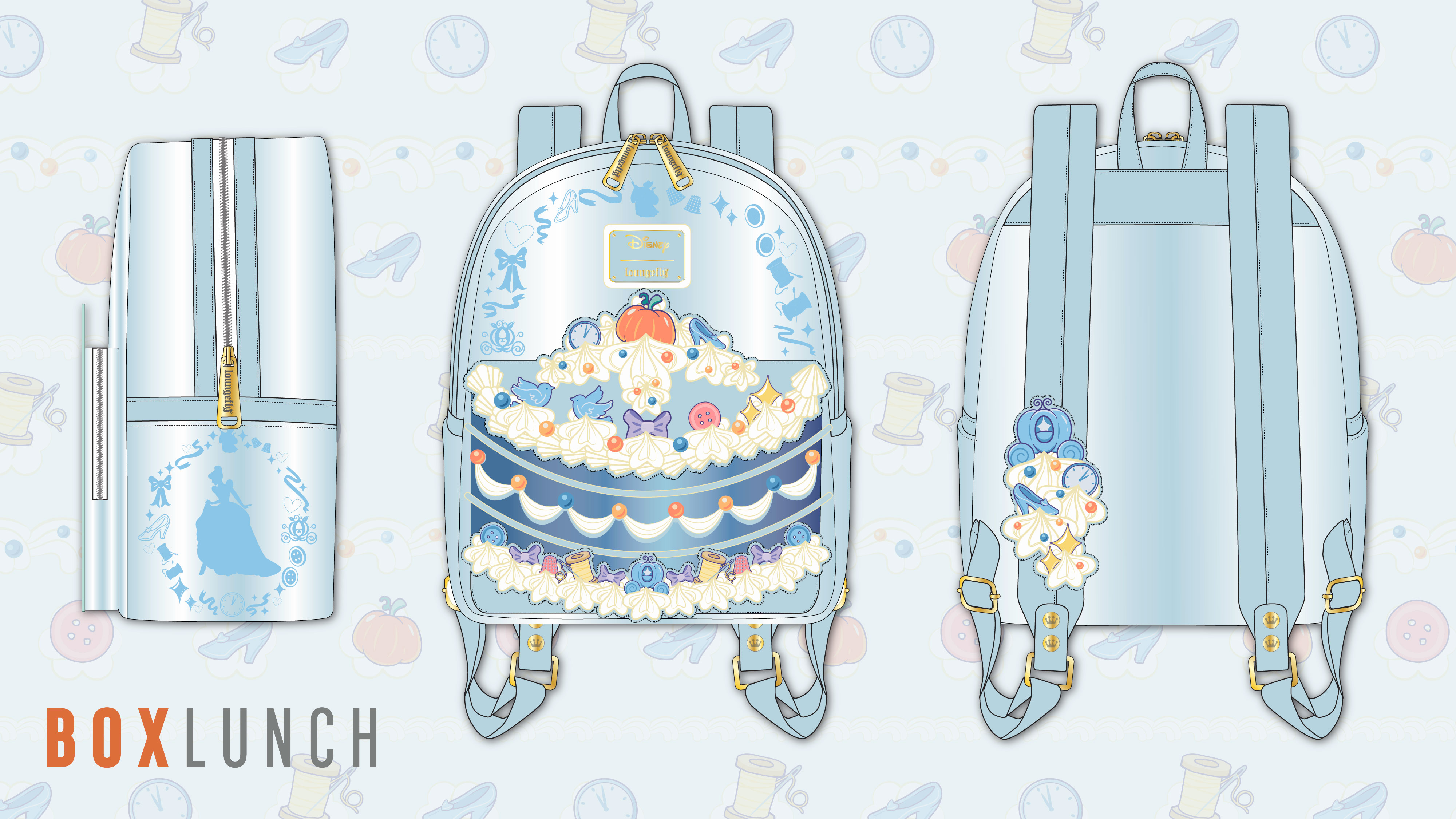 Loungefly licensed bags and accessories design board 41