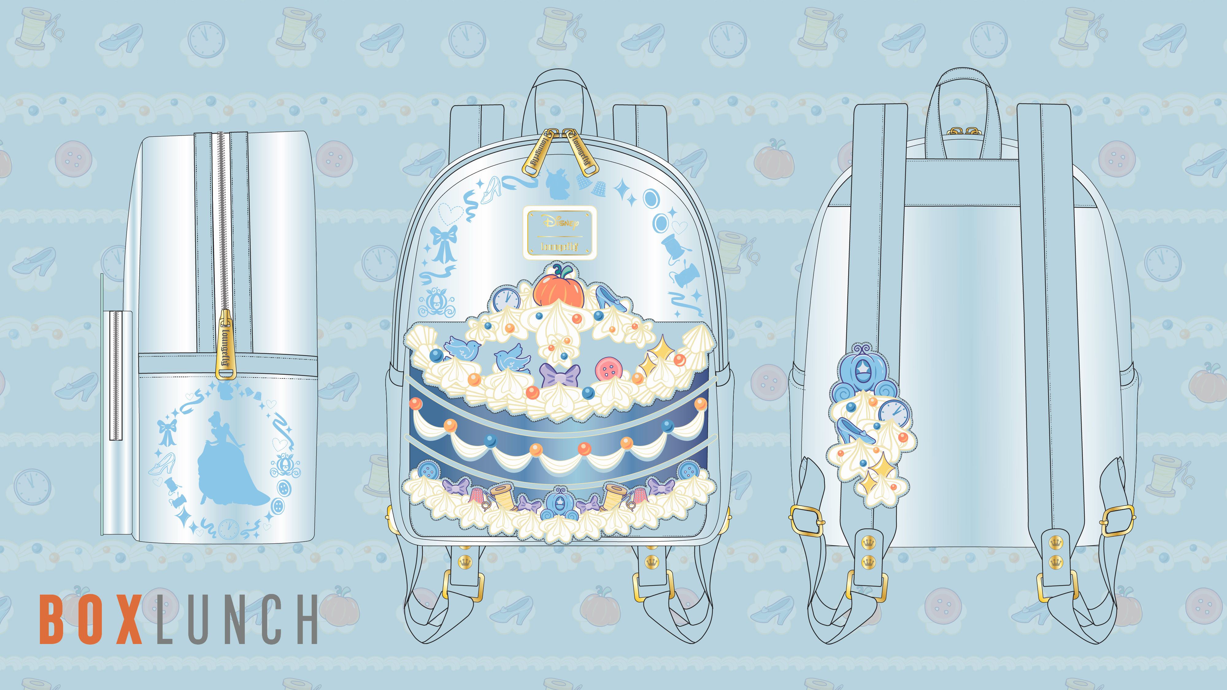 Loungefly licensed bags and accessories design board 48