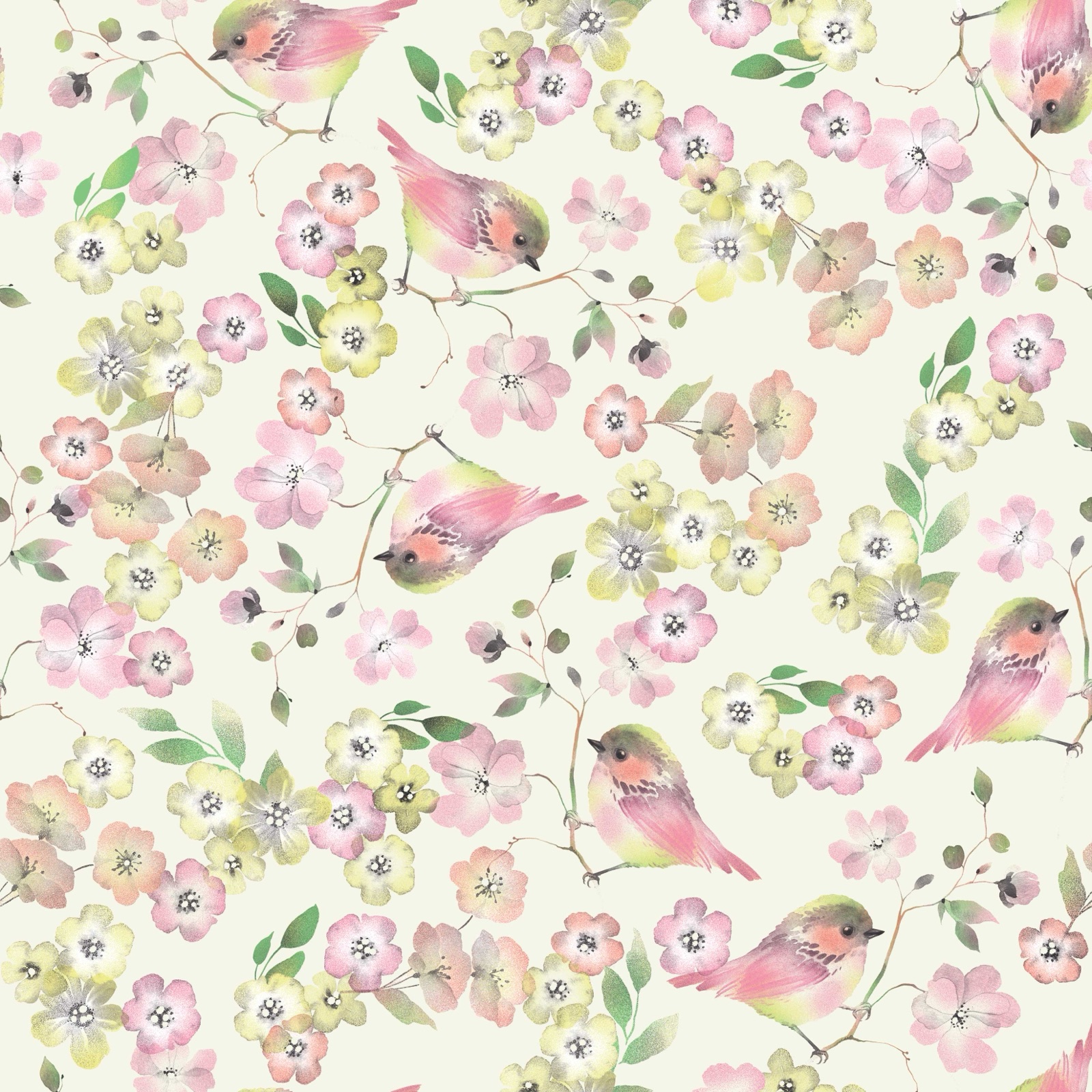 Seamless textile repeat prints library